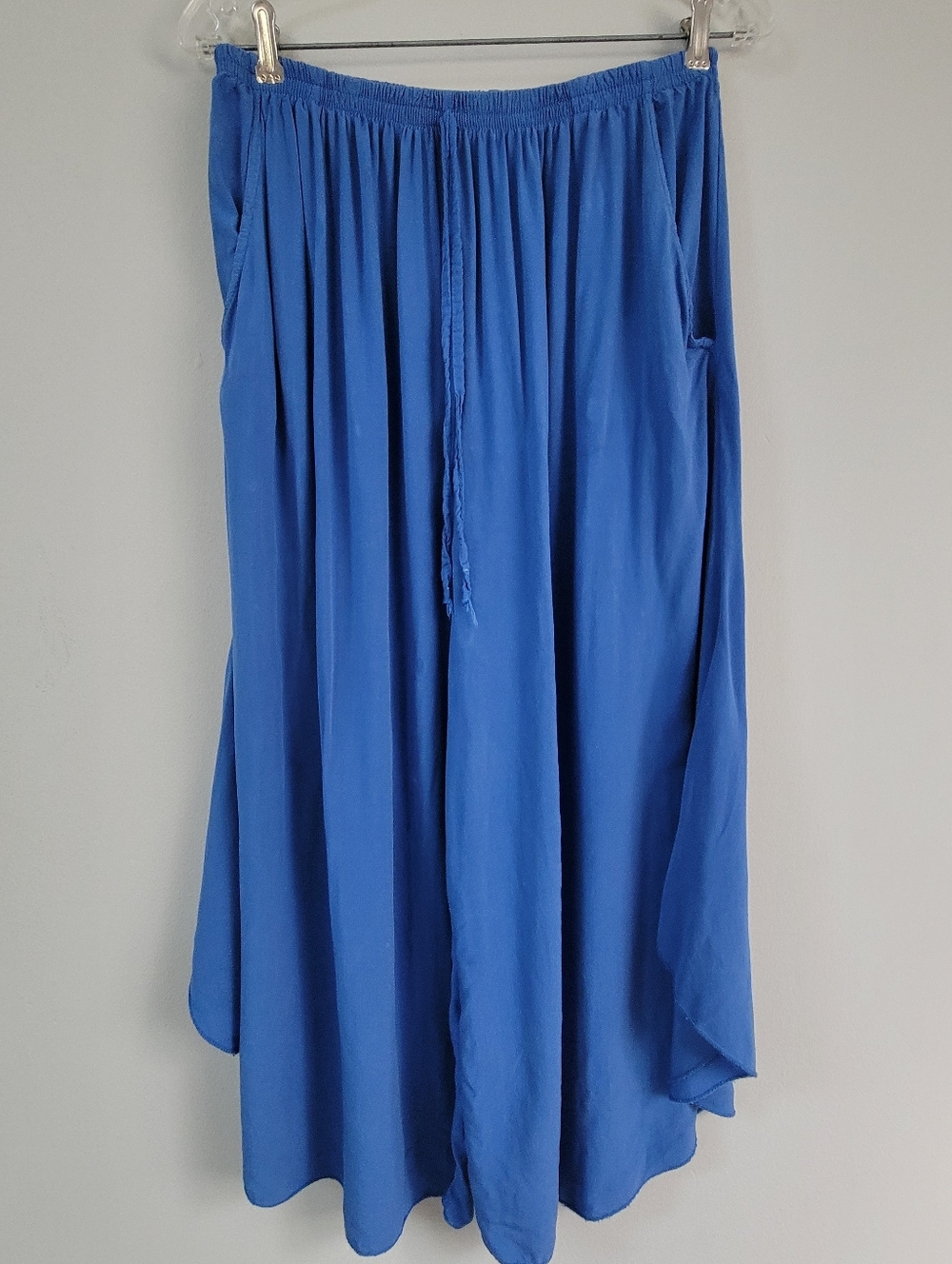Made In Italy Pull On Wide Leg Flowy Pants Women's Size M Yoga Lounge Relaxed